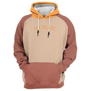 Fresh Hoods Human Hoodie Peach/Orange S NWT IN PACKAGE